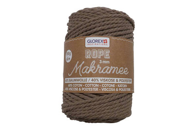Image of Makramee Rope 3mm 250g gedreht hellbraun bei JUMBO