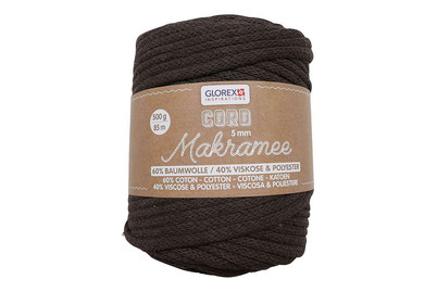 Image of Makramee Cord 5mm 500g, gewebt braun bei JUMBO
