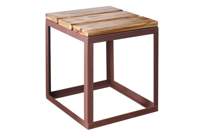 Image of Outdoor - Hocker Wood, Rostllook, 40 x 40 x 46 cm bei JUMBO