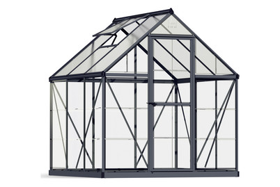 Image of Palram Gewächshaus Hybrid 2 x 2 anthrazit bei JUMBO
