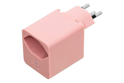 Image of USB PD 18W Ladeadapter USB C 5V/3.0A T12/T13 drehbar 325° rosa bei JUMBO