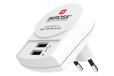 Image of Skross Euro USB Charger (2xA), 2-polig, max. 2.4A