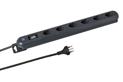 Image of Steckdosenleiste Linea Plus 6xT13 quer 3m Td 3x1mm² schwarz bei JUMBO