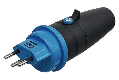 Image of Stecker T13 Ip55 anthrazitgrau/hellblau bei JUMBO