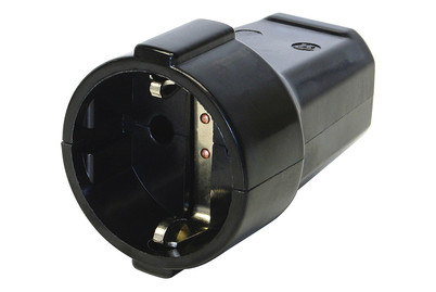 Image of Schuko Kupplung schwarz bei JUMBO