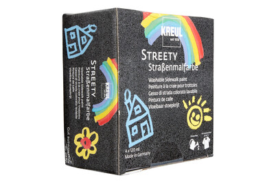 Image of Streety Strassenmalfarbe, Starter Set 4 x 120 ml