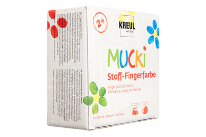 Image of Mucki Stoff-Fingerfarbe 4er Set 150 ml bei JUMBO
