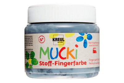 Image of Mucki Stoff-Fingerfarbe Schwarz 150 ml