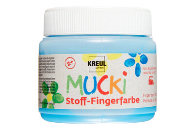 Image of Mucki Stoff-Fingerfarbe Blau 150 ml