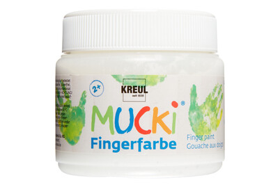 Image of Mucki Fingerfarbe Weiss 150 ml bei JUMBO