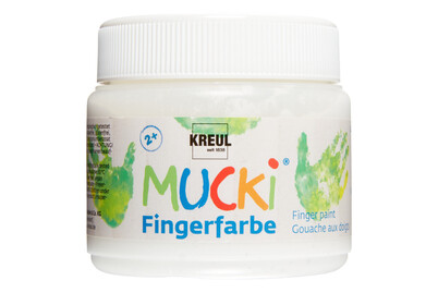Image of Mucki Fingerfarbe Weiss 150 ml