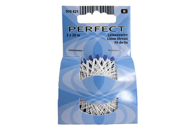 Image of Leinenzwirn, weiss 20 m, Karte 2 Stück bei JUMBO