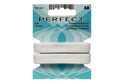 Image of Standard-Elastic, weiss 12 mm, 3 m bei JUMBO