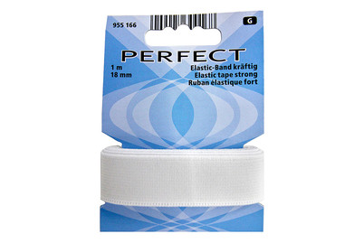 Image of Elastic-Band kräftig, weiss 18mm, 1 m bei JUMBO