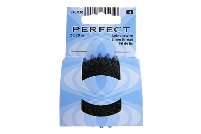 Image of Leinenzwirn, schwarz 20 m, Karte 2 Stück bei JUMBO