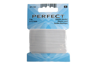Image of Elastic-Kordel, weiss 1.5 mm, Karte 3 m bei JUMBO
