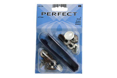 Image of Nähfrei Jeans-Knöpfe Lorbeer, altkupfer bei JUMBO