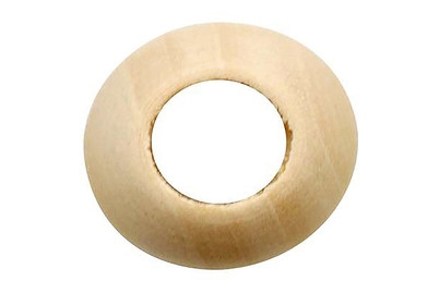 Image of Grossloch Holzkugel 30mm 6St Fsc, Bohrung 12mm, Birke bei JUMBO