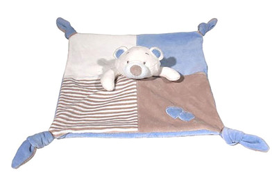 Image of Ricami Schmusetuch Bär, h'blau bei JUMBO