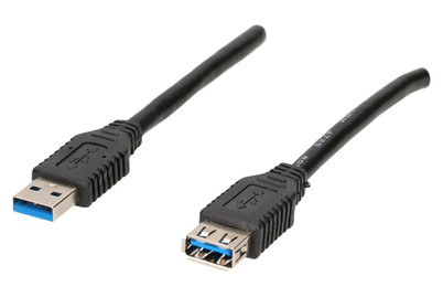 Image of Schwaiger USB Verlängerung 3.0 schwarz 3m bei JUMBO
