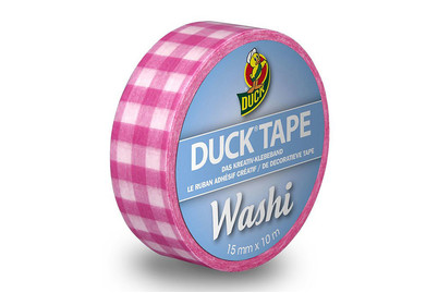 Image of Duck Tape Washi Pink Check