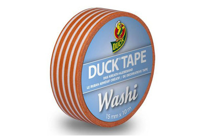 Image of Duck Tape Washi Orange Stripes