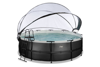 Image of Exit Frame Pool ø450x122cm, schwarz bei JUMBO