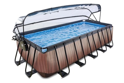 Image of Exit Frame Pool 5.4x2.5x1.22m, Holzoptik bei JUMBO