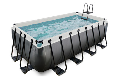 Image of Exit Frame Pool 4x2x1.22m schwarz bei JUMBO