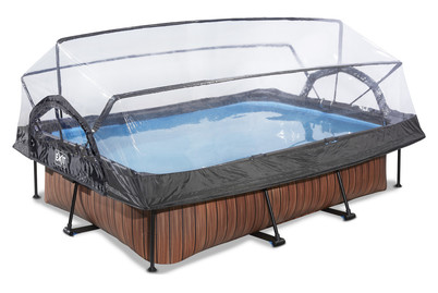 Image of Exit Frame Pool 300x200x65cm, Holzoptik bei JUMBO