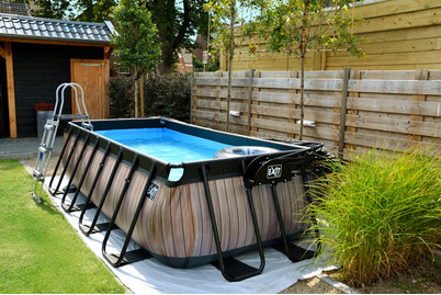 Image of Exit Frame Pool 4x2x1m, Holzoptik bei JUMBO