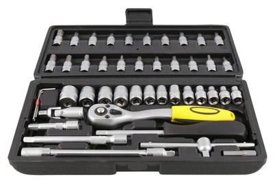 Image of Steckschlüssel-Satz 1/4 46-teilig bei JUMBO