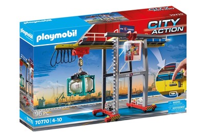 Image of Playmobil Portalkran mit Containern, 70770 bei JUMBO