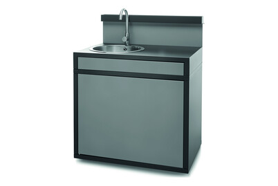 Image of Forge Adour Modul Spüle, Stahl, schwarz/hellgrau matt bei JUMBO