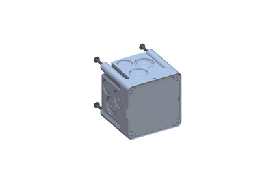 Image of Einlasskasten 1x1, mit Klappdeckel und Nägel, 77x77x70 bei JUMBO