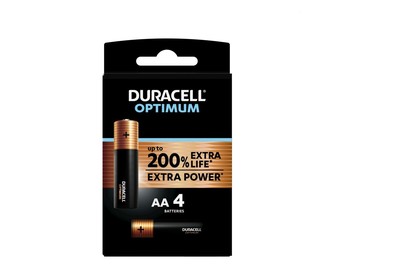 Image of Duracell Batterien Optimum Aa/Lr6 4 Stück