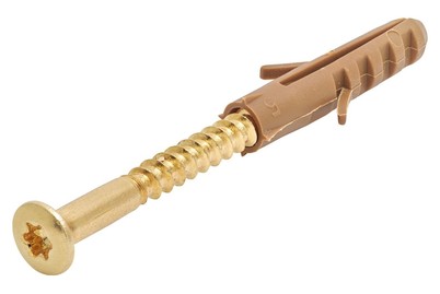 Image of Fussleistenschraube vermessingt 3.5x35mm 20 Stück bei JUMBO