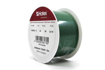 Image of Uniband mit Draht, moosgrün bei JUMBO