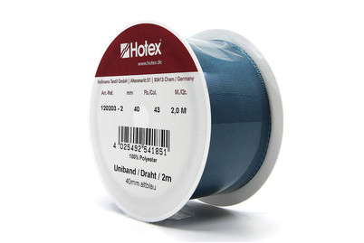 Image of Uniband mit Draht, altblau bei JUMBO