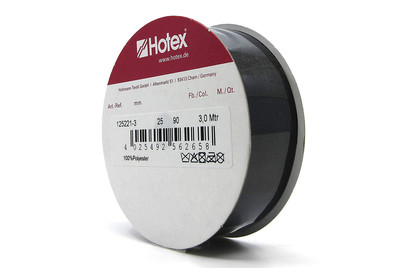 Image of Chiffonband mit Draht, schwarz bei JUMBO