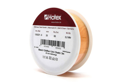 Image of Chiffonband mit Draht, hellorange bei JUMBO