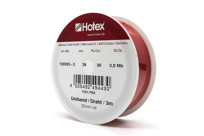 Image of Uniband mit Draht, hochrot bei JUMBO