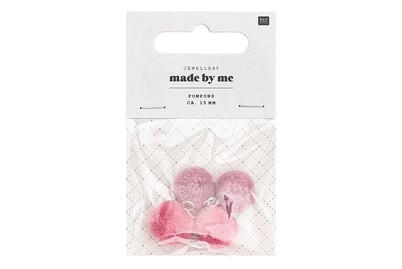 Image of Mini Pompons, mauve mix bei JUMBO