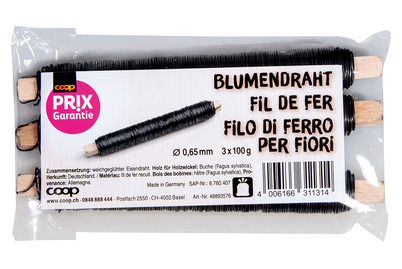 Image of Blumendraht a.Holzw.,0,65mmø,3x100g bei JUMBO