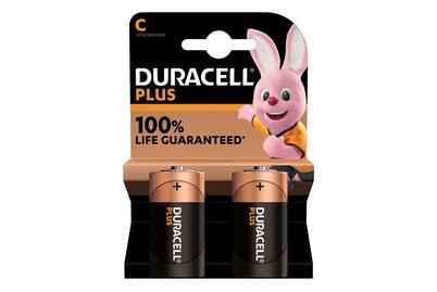 Image of Duracell Batterien Plus C/Lr14 2 Stück