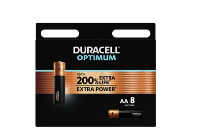 Image of Duracell Batterien Optimum Aa/Lr6 8 Stück