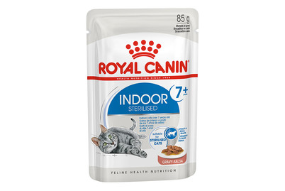 Image of Royal Canin Indoor Sterilised Nassfutter für kastrierte Wohnungskatzen.