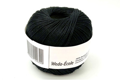Image of Weda Ecole, Schulgarn 50g 184 schwarz, Häkelgarn, Baumwollgarn bei JUMBO