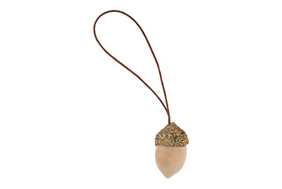 Image of Deko-Eichel mit Hänger natur, 2x3,5cm, PVC-Box 6Stück bei JUMBO