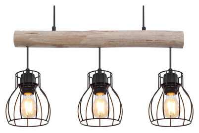 Image of HL mit Holzbalken, Balken gerade, 3 Hänger bei JUMBO